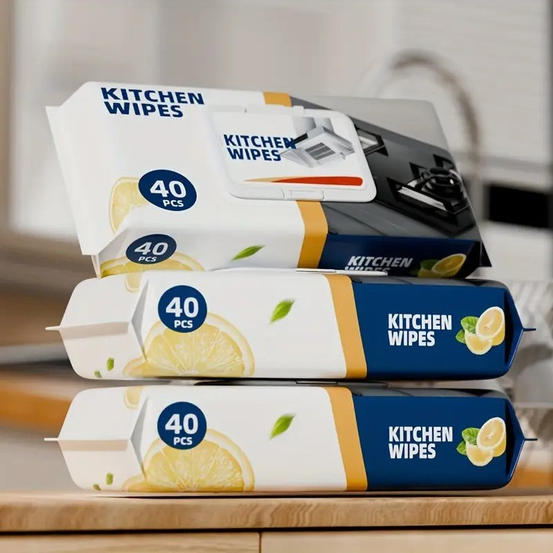 pack of 40 pcs kitchen cleaning wips removing grease dirt