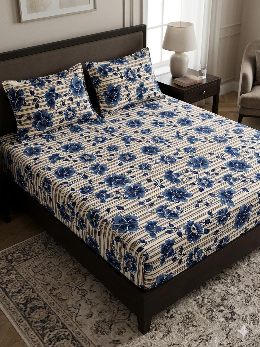 Crystal bed sheet king size