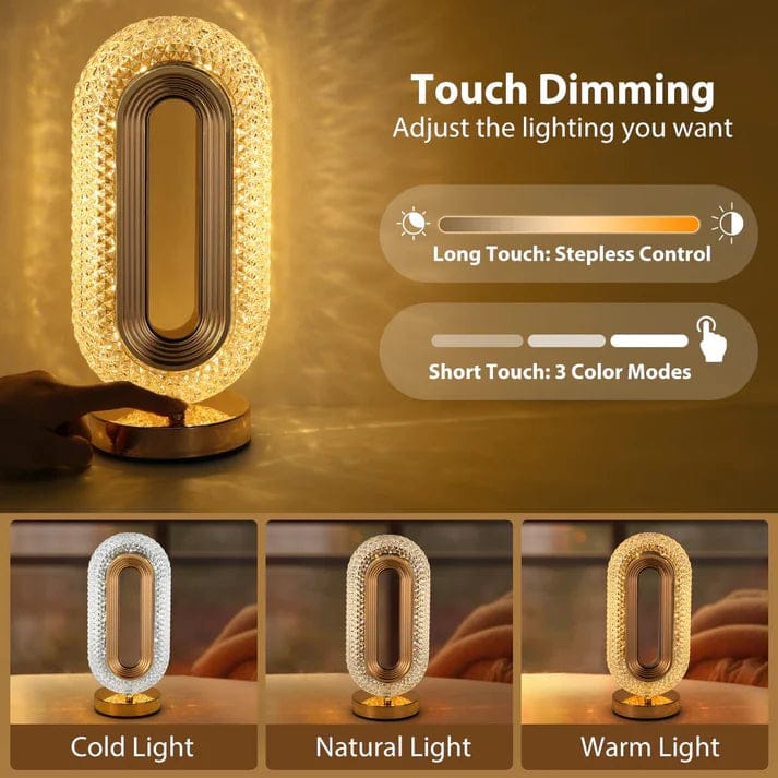 New Luxury Crystal Lamp USB rechargeable